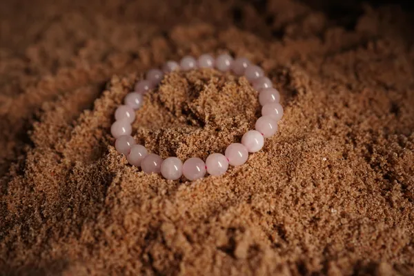 Pink_Natural_Stones_Quartz_Bracelet_For_Crystal_Enthusiasts,_Spiritual_Practitioners,_Home_Decorators
