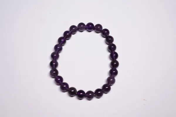 Purple_Natural_Stones_Amethyst_Bracelet_For_Crystal_Enthusiasts,_Spiritual_Practitioners,_Home_Decorators