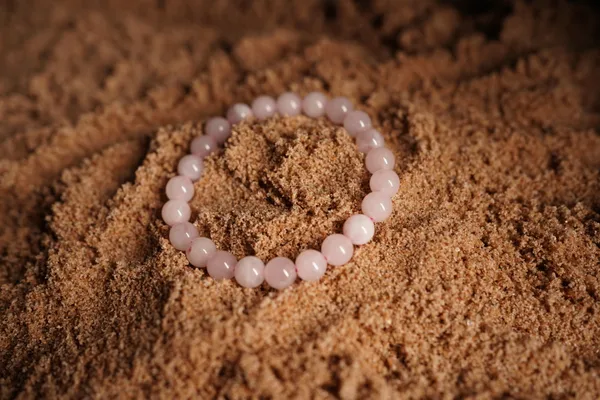 Pink_Natural_Stones_Quartz_Bracelet_For_Crystal_Enthusiasts,_Spiritual_Practitioners,_Home_Decorators