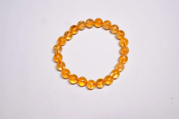 Orange_Natural_Stones_Citrine_Bracelet_For_Crystal_Enthusiasts,_Spiritual_Practitioners,_Home_Decorators