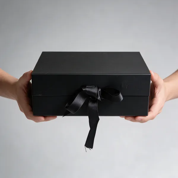 Black_Foldable_Hamper_Gift_Box_10x8x4_Inch