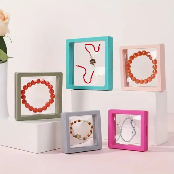 Floating_Display_Case_With_Bases,Transparent_Pe_Film_Jewelry_Storage_Box_3d_Floating_Frame_Coins_Display_Frame_For_Earrings,_Rings,_Brooch,_Military_Challenge_Coins_Size_9x9_Cm_Pack_Of_2