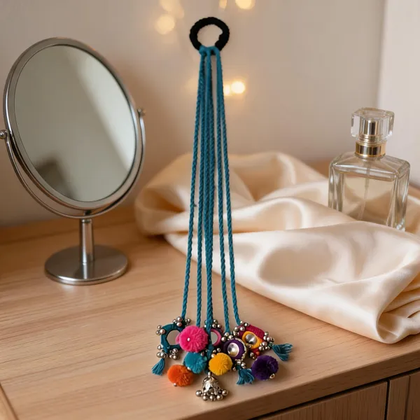 Multicolor_Cotton_Traditional_Design_Hair_Ring_For_Women