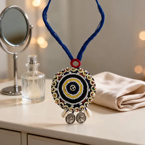 Blue_Cotton_Traditional_Design_Necklace_For_Women