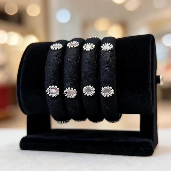 Black_Cotton_Traditional_Design_Bangles_For_Women
