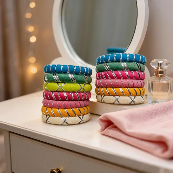 Multicolor_Cotton_Traditional_Design_Bangles_For_Women