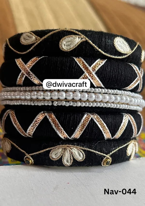 Multicolor_Cotton_Traditional_Design_Bangles_For_Women