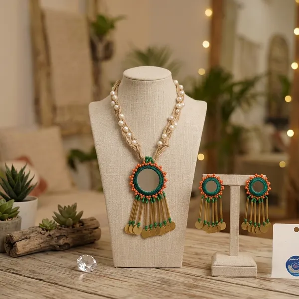Multicolor_Cotton_Traditional_Design_Necklace_For_Women