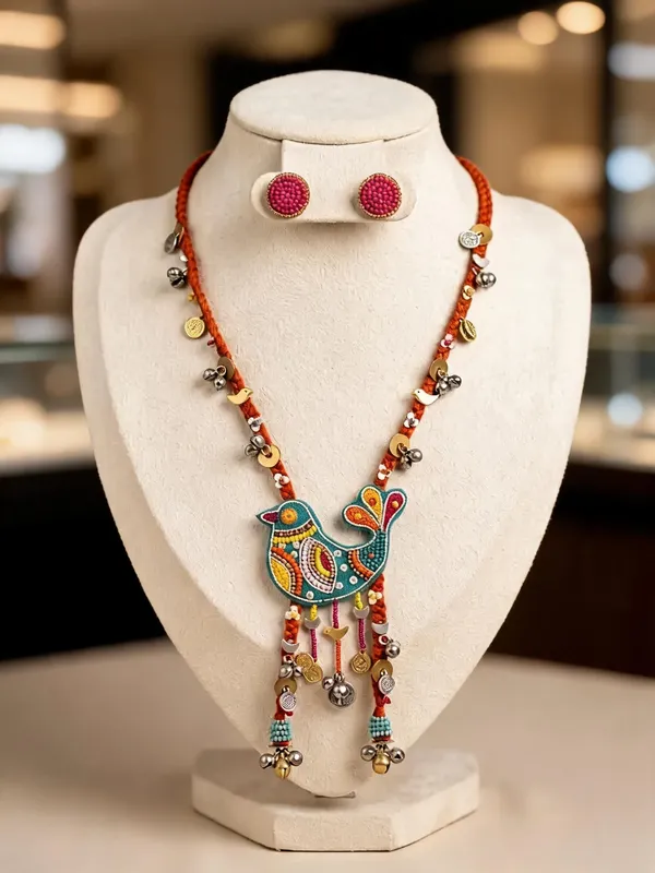 Purple_Cotton_Traditional_Design_Necklace_For_Women
