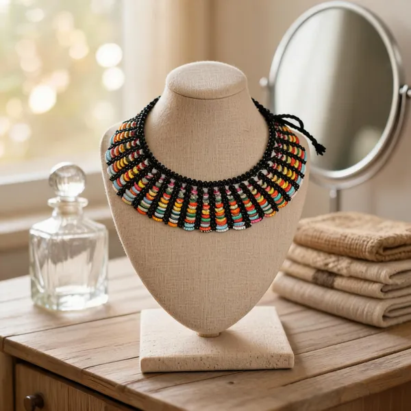 Multicolor_Cotton_Traditional_Design_Necklace_For_Women