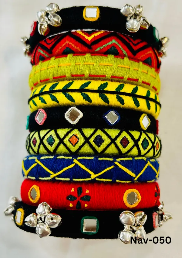 Multicolor_Cotton_Traditional_Design_Bangles_For_Women