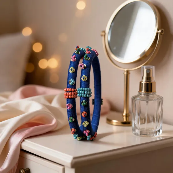 Blue_Cotton_Traditional_Design_Bangles_For_Women