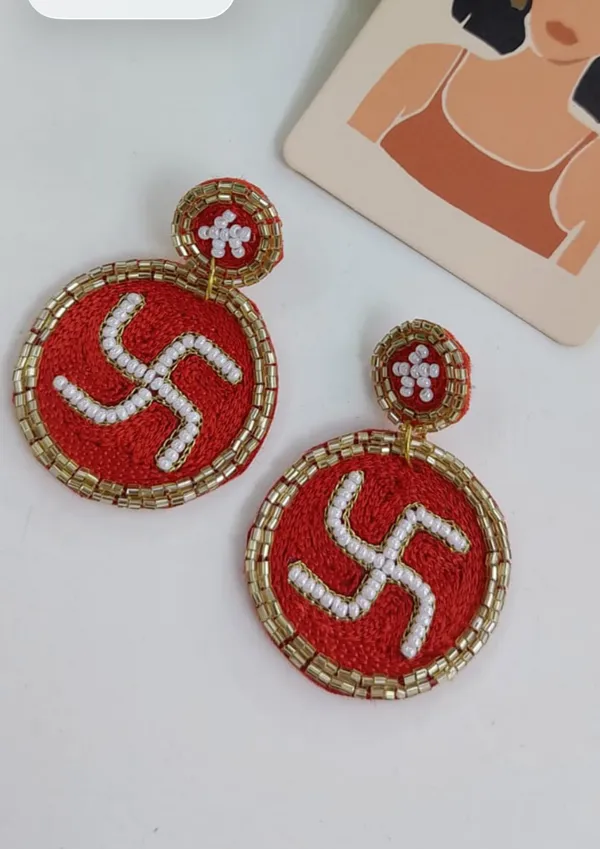Multicolor_Cotton_Traditional_Design_Earrings_For_Women
