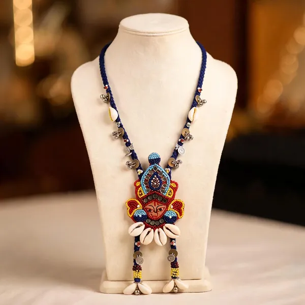 Red_Cotton_Traditional_Design_Necklace_For_Women