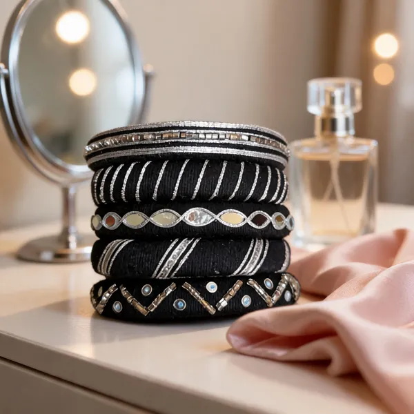 Black_Cotton_Traditional_Design_Bangles_For_Women