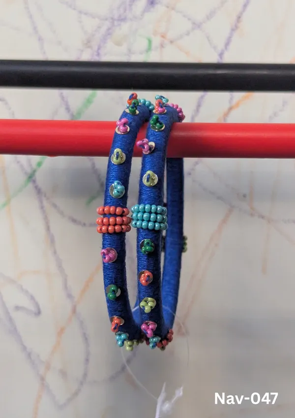 Blue_Cotton_Traditional_Design_Bangles_For_Women