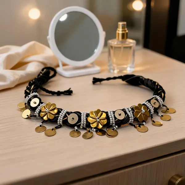 Black_Cotton_Traditional_Design_Choker_Necklace_For_Women