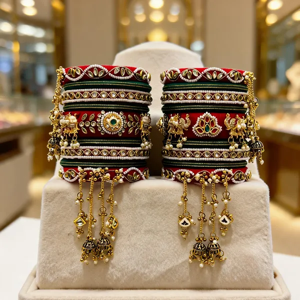 Black_Cotton_Traditional_Design_Bangles_For_Women