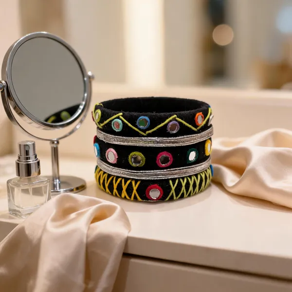 Black_Cotton_Traditional_Design_Bangles_For_Women