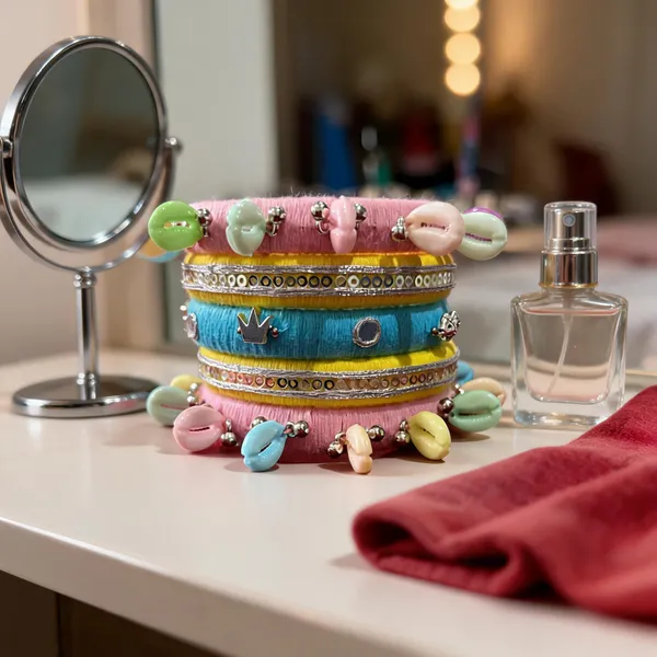 Blue_pink_and_yellow_Cotton_Traditional_Design_Bangles_For_Girls