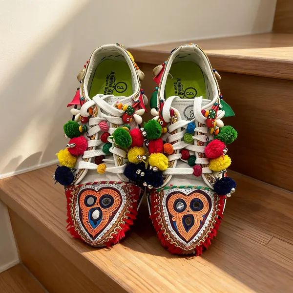 Multicolor_Cotton_Traditional_Design_Shoes_For_Women
