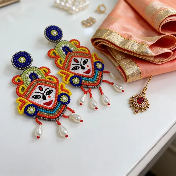 Multicolor_Cotton_Traditional_Design_Earrings_For_Women