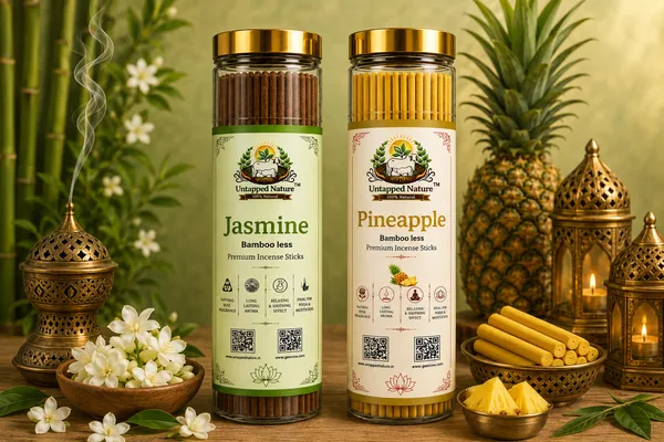 Untapped_Nature_Premium_Agarbatti_Stick_Combo_Pack_(Set_of_2)_Jasmine_Pineapple_|_80_each_Sticks_|_Long-Lasting_Natural_Aroma