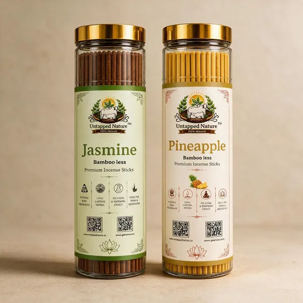Untapped_Nature_Premium_Agarbatti_Stick_Combo_Pack_(Set_of_2)_Jasmine_Pineapple_|_80_each_Sticks_|_Long-Lasting_Natural_Aroma