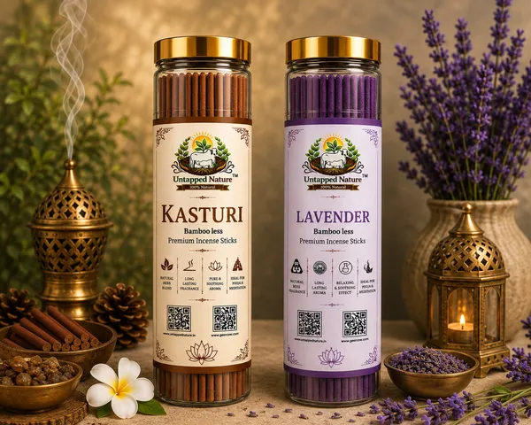 Untapped_Nature_Premium_Agarbatti_Stick_Combo_Pack_(Set_of_2)__Lavender_Kasturi_-80_Sticks_Each_|_Long-Lasting_Natural_Aroma