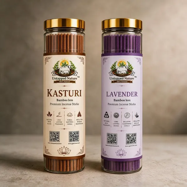 Untapped_Nature_Premium_Agarbatti_Stick_Combo_Pack_(Set_of_2)__Lavender_Kasturi_-80_Sticks_Each_|_Long-Lasting_Natural_Aroma