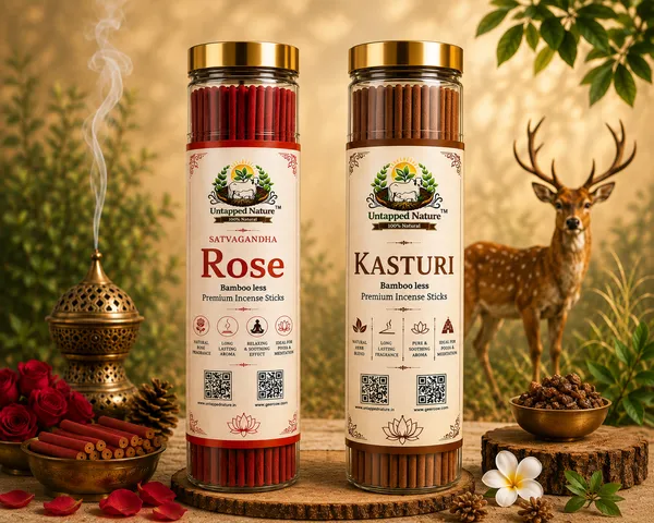 Untapped_Nature_Premium_Agarbatti_Stick_Combo_Pack_(Set_of_2)__Rose_Kasturi_-80_Sticks_Each_|_Long-Lasting_Natural_Aroma