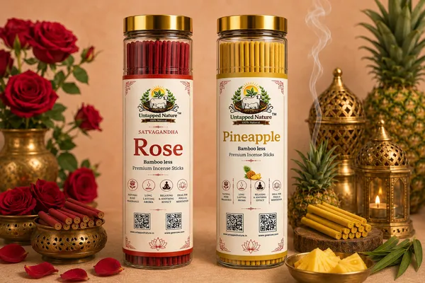 Untapped_Nature_Premium_Agarbatti_Stick_Combo_Pack_(Set_of_2)__-Rose_&_Pineapple_|_80_Sticks_Each_|_Long-Lasting_Natural_Aroma