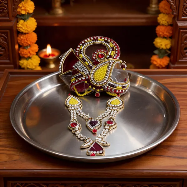 Yellow_&_Red_Stone_God_Mukut_And_Mala_Combo