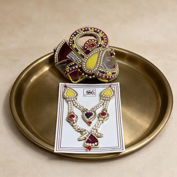 Yellow_&_Red_Stone_God_Mukut_And_Mala_Combo