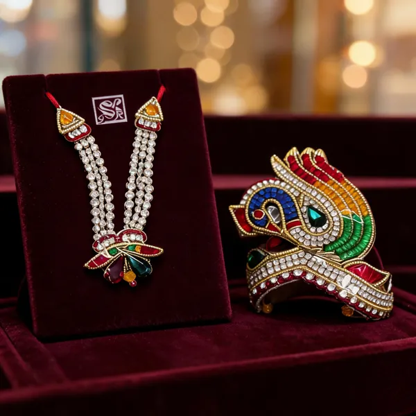 Multicolor_Stone_God_Mukut_And_Necklace