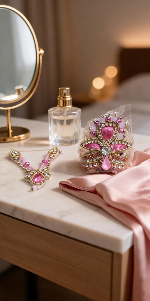 Pink_Stone_God_Mukut_And_Necklace