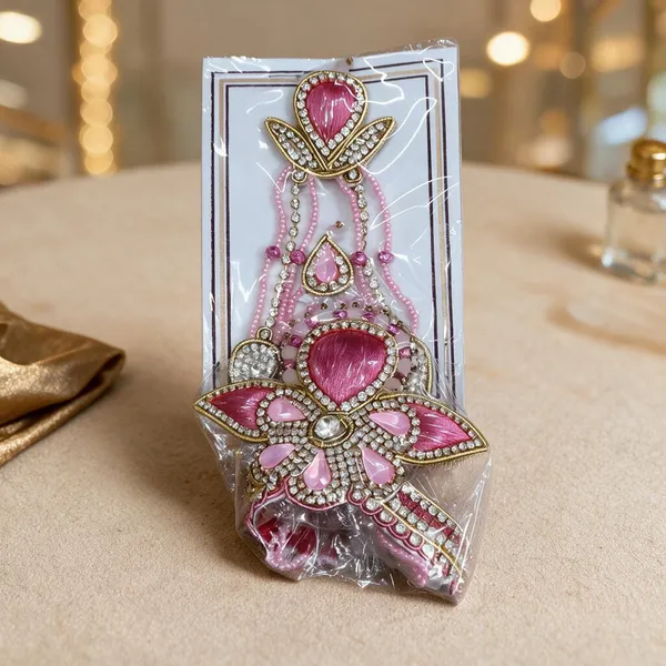 Pink_Stone_God_Mukut_And_Necklace_Combo