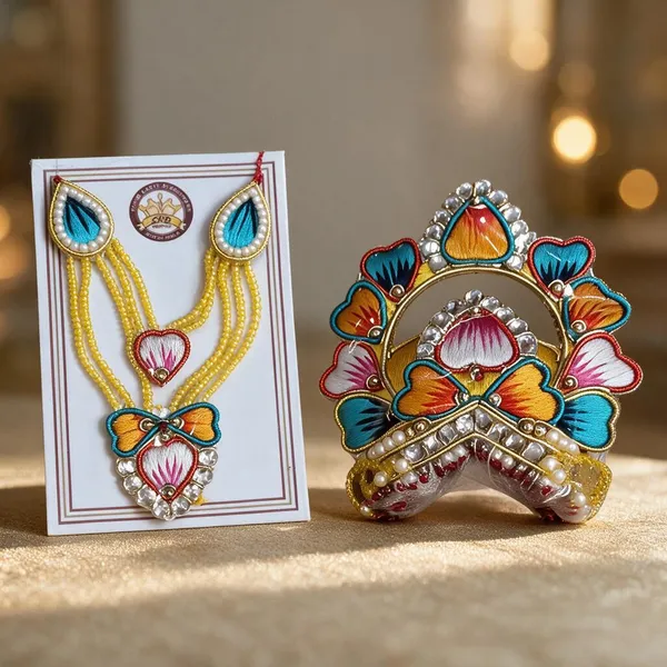 Multicolor_Stone_God_Mukut_And_Necklace