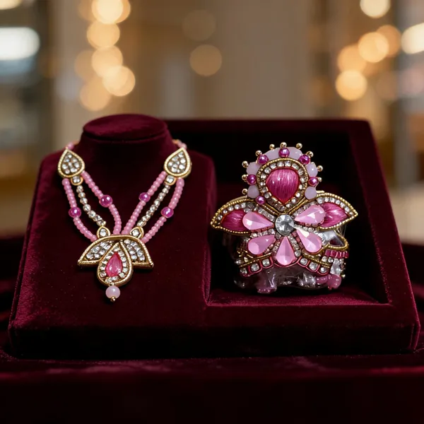 Pink_Stone_God_Mukut_And_Necklace_Combo