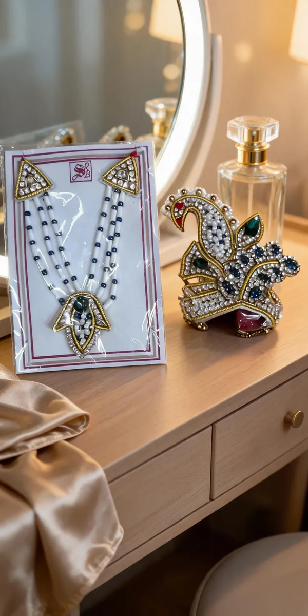 White_Stone_God_Mukut_And_Necklace_Combo