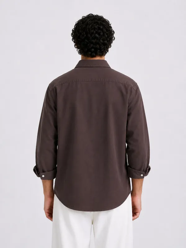 FOXEY_Men_Solid_Casual_Shirt