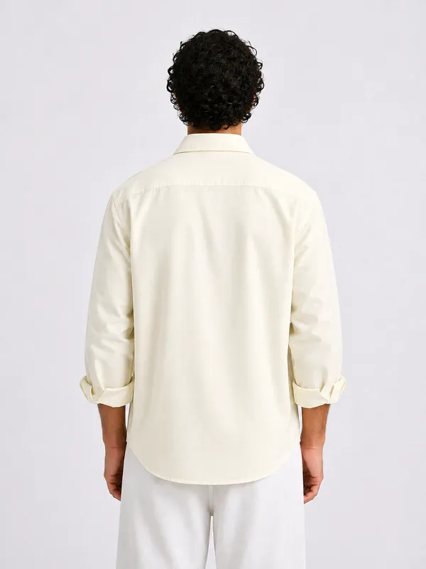 FOXEY_Men_Solid_Casual_Shirt