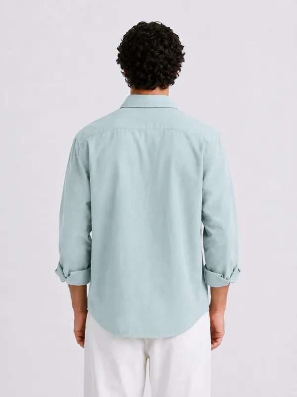 FOXEY_Men_Solid_Casual_Shirt