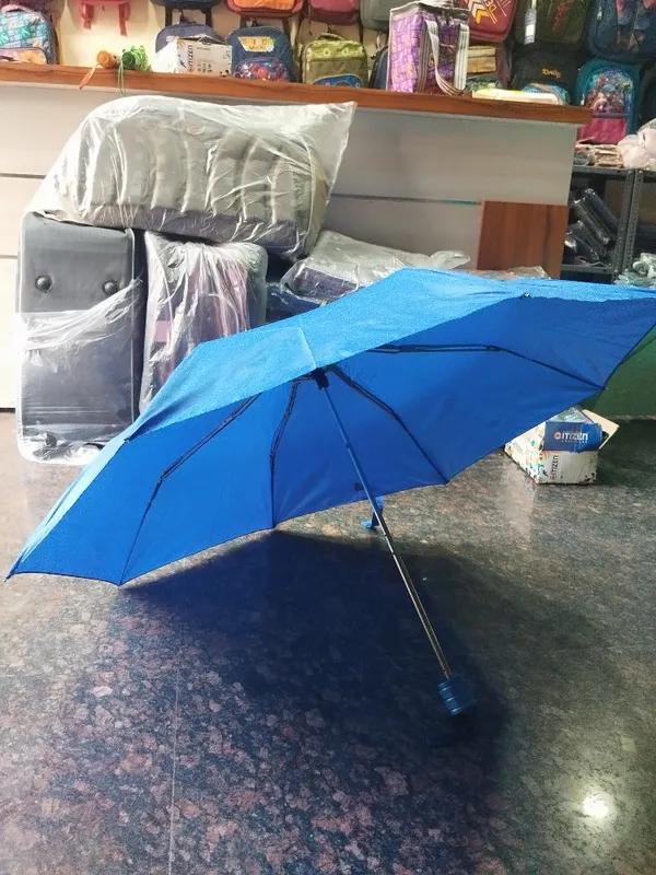 Blue_Polyester_Folding_Umbrella_For_Unisex