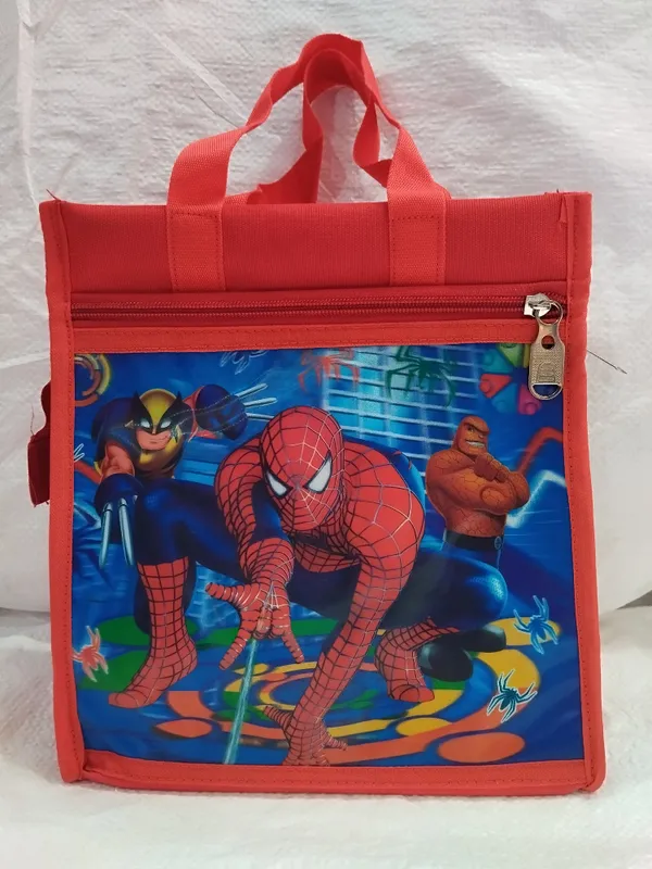 Red_Polyester_Printed_Character_Tote_Bag_For_Boys
