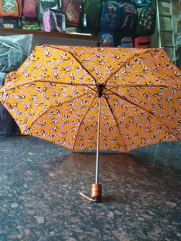 Orange_Polyester_Floral_Print_Folding_Umbrella_For_Adults
