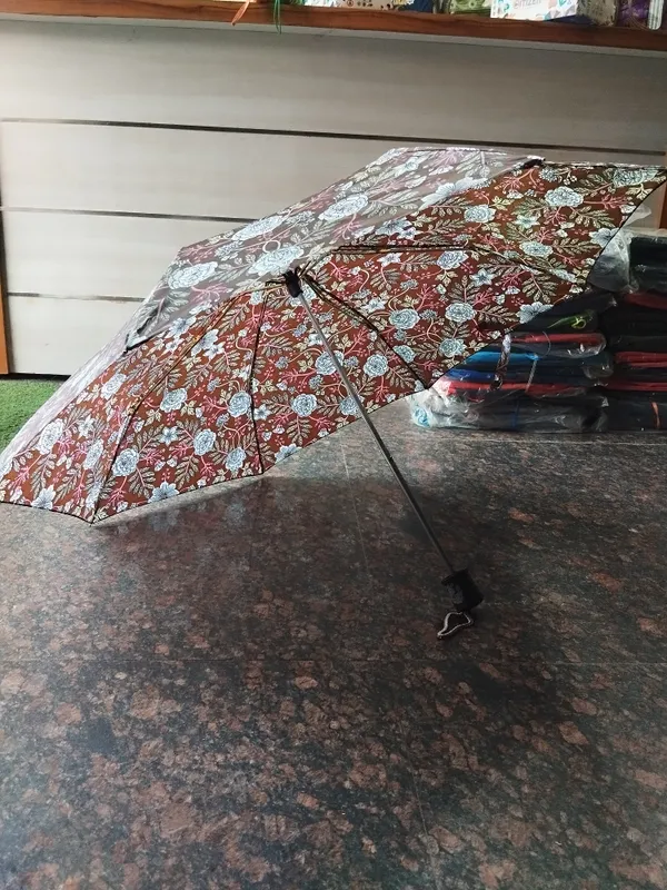 Brown_Polyester_Floral_Print_Folding_Umbrella_For_Adults