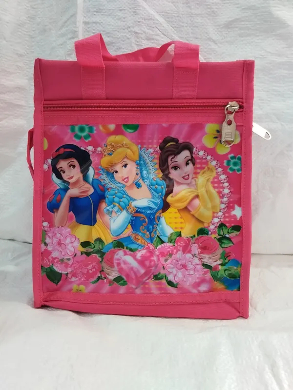 Pink_Polyester_Character_Print_Tote_Bag_For_Girls