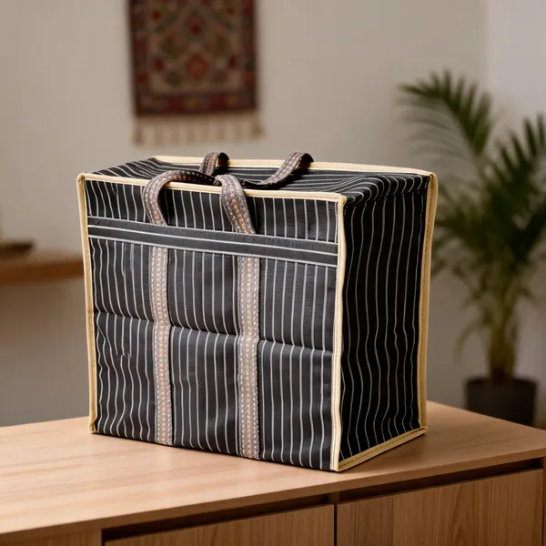 Black_Polyester_Structured_Tote_Bag_For_Adults