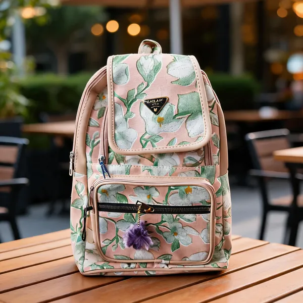 Pink_Polyester_Floral_Print_Backpack_For_Women